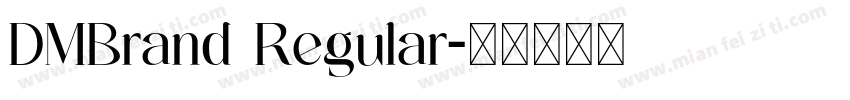 DMBrand Regular字体转换